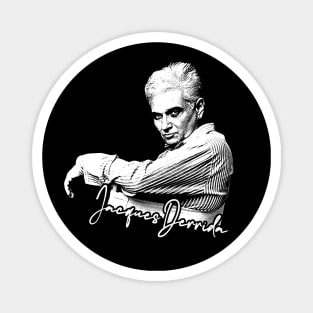 Jacques Derrida // Retro Fan Artwork Magnet